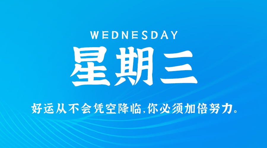 10日30日，星期三，在这里每天60秒读懂世界！