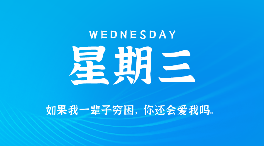 01日28日,星期三,在这里每天60秒读懂世界!